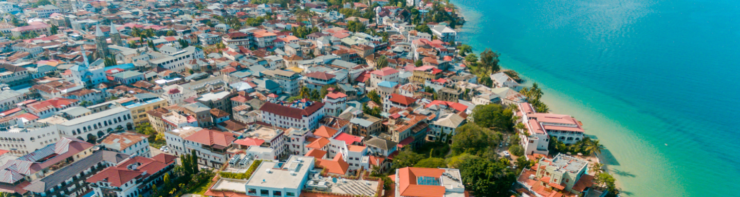Aerial view of Zanzibar
