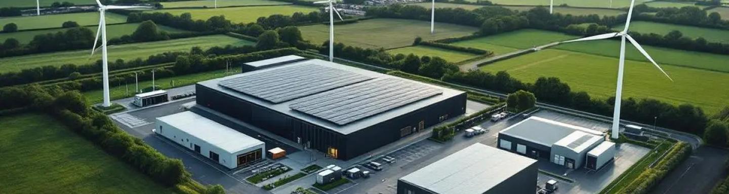 Dublin Data Center with Wind Power. 