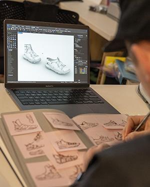 shoe product design sketches