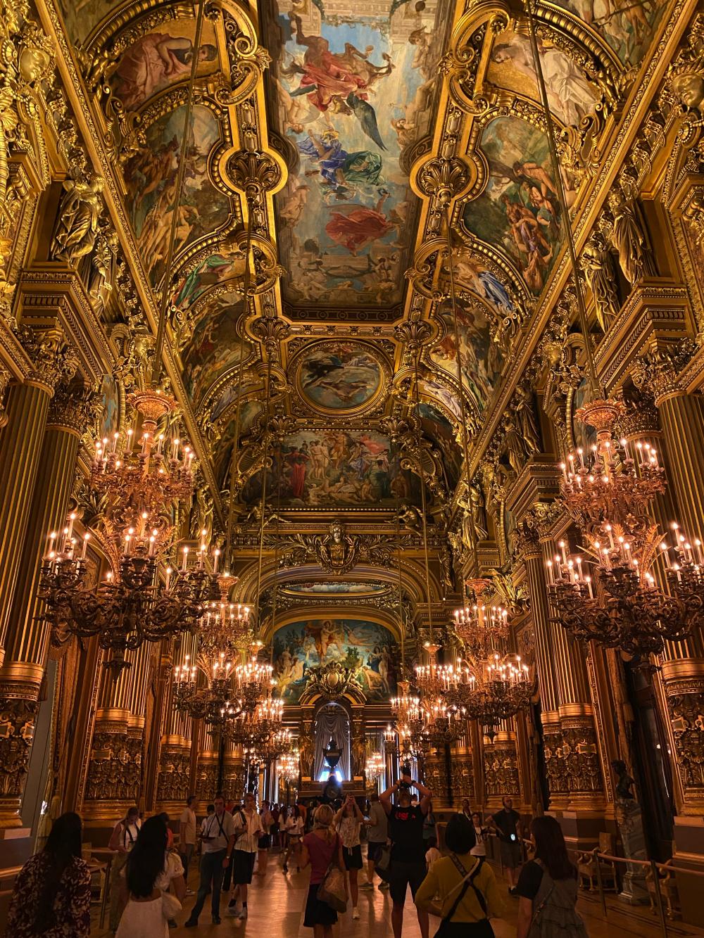 The interior of the Opéra Garnier in Paris