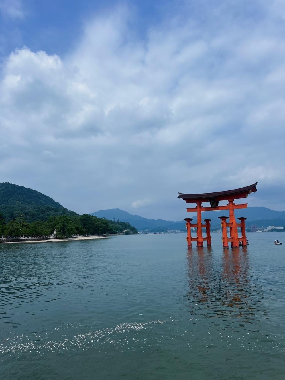 The Torri Gate, a Japanese shrine in the ocean