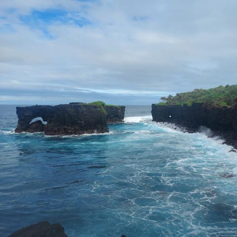 Ocean Landscape shot in Samoa