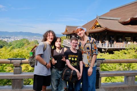 A group of students in Japan