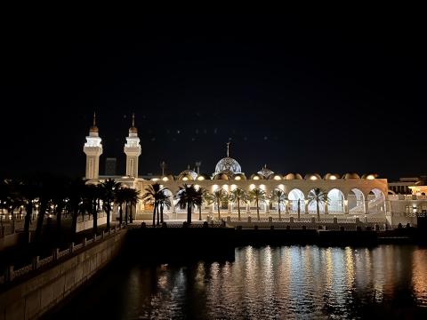 nightscape in saudi arabia