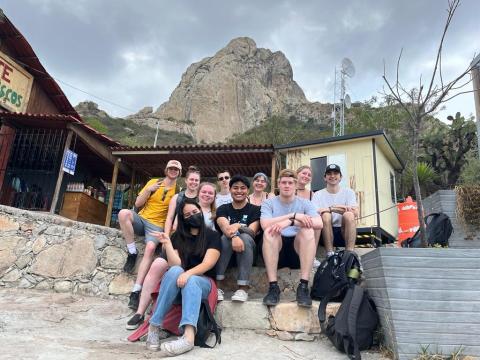 Group of students in Queretaro, Mexico