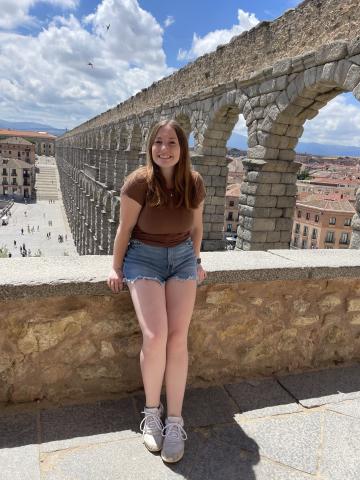 A girl in Segovia 