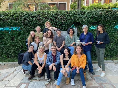 Group of students in Siena, Italy
