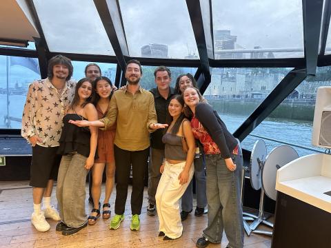 group of friends in london