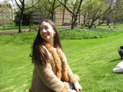 girl in park in london