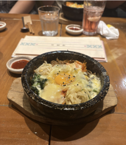 Cheese bibimbap