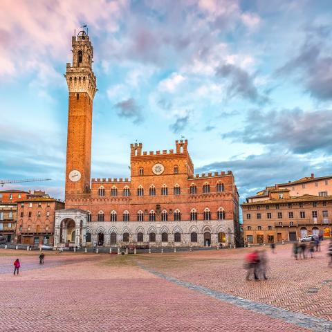 Plaza in Siena, Italy
