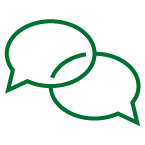 speech bubble icons