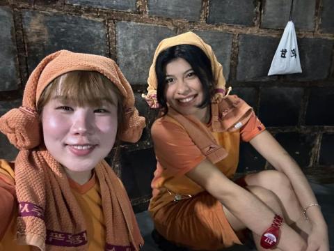 Two girls in South Korea