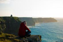 Student at Cliffs of Moher
