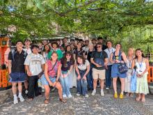 A group of uo students in Kyoto