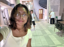 A uo student taking a selfie