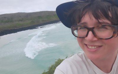 A woman by the ocean