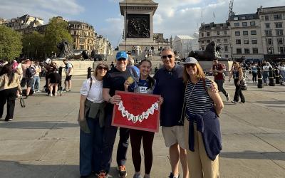 Finishing a marathon