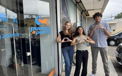 interns in front of office in costa rica