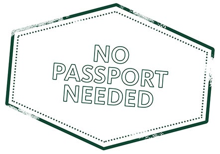 no passport needed