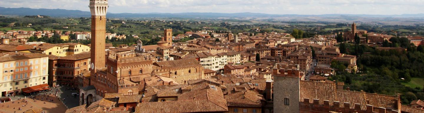 Image panorama of Siena